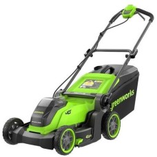 GREENWORKS Газонокосилка аккумуляторная GD40LM411, 41см, без АКБ, без ЗУ [2521007]