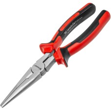 Длинногубцы MATRIX Длинногубцы прямые Nickel, 200 мм, никелированные, двухкомпонентные рукоятки 17168