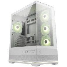 Корпус MSI Корпус для ПК MAG PANO 110R PZ WHITE, Global, 2xUSB 3.2 Gen 1, 1xUSB 3.2 Gen2 Type-C, 3x120mm ARGB Reverse Blade F