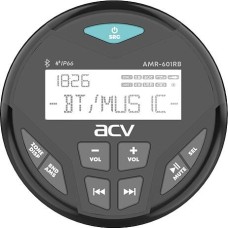 Морская магнитола ACV MARINE AMR-601RB морской ресивер круглый/черный/4х50Вт/Bluetooth/USB/SD/FM/AM/