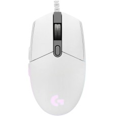 LOGITECH Мышка проводная USB OPTICAL G102 LIGHTSY WHITE 910-005809