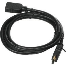 BURO Кабель-удлинитель аудио-видео HDMI (m)/HDMI (f) 1.5м. позолоч.конт. черный (BU-HDMI2.0-EXTND-1.5M)