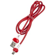 REDLINE Кабель Candy УТ000021989 USB (m)-Lightning (m) 1м красный