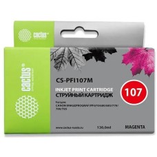 CACTUS Картридж струйный CS-PFI107M PFI-107 M пурпурный (130мл) для Canon IP iPF670/iPF680/iPF685/iPF770/iPF780/iPF785/ с чипом