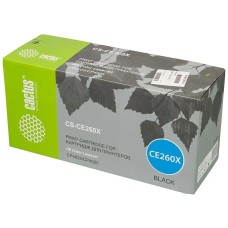 CACTUS Картридж лазерный CS-CE260X CE260X черный (17000стр.) для HP LJ CP4525