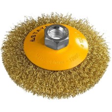 STAYER Щетка дисковая по дер./мет. 35133-100 d=100мм d(посад.)=14мм (шлифовальные машины/дрели)