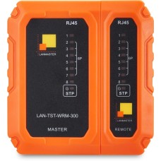 LANMASTER Тестер кабельный LAN-TST-WRM-300 оранжевый/черный