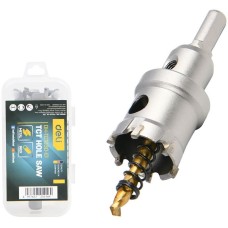 DELI Коронка по металлу твердосплавная с центрирующим сверлом DH-TCT030-E1 диаметр 30мм, шестигранный хвостовик