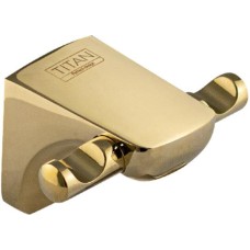 ТИТАН - Крючок двойной, цвет ЗОЛОТО. 77114-G