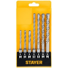 STAYER HERCULES-4Х 7шт набор буров SDS-plus (29290-H7)