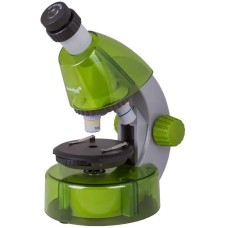 LEVENHUK Микроскоп LabZZ M101, световой/оптический/биологический, 40-640x, на 3 объектива, лайм/белый [69034]