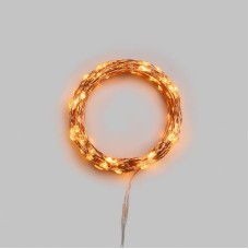NEON-NIGHT Гирлянда светодиодная Роса с контроллером 20м 200 LED ЯНТАРНЫЙ IP20 230В медный провод