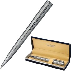 GALANT Ручка шариковая Etude 143506 корп.серебристый чернила синий сменный стержень футляр