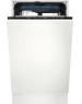 ELECTROLUX Встраиваемая посудомоечная машина EEG63410L, узкая, ширина 44.6см, полновстраиваемая, загрузка 10 комплектов, серебристый