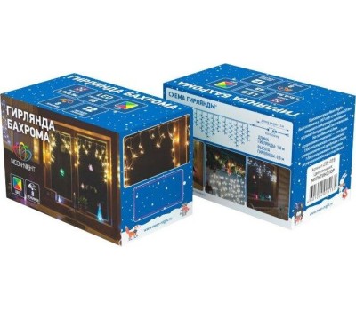 Электрогирлянды NEON-NIGHT (255-019) Айсикл бахрома 1, 8х0,5м мультиколор
