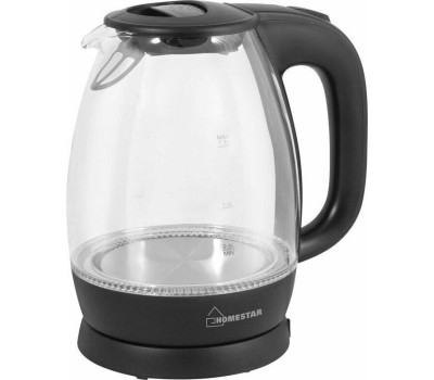 Чайник электрический HOMESTAR HS-1012 черный стекло
