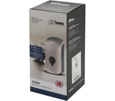 Дозатор д/жидкого мыла GFMARK 626 Дозатор жидкого МЫЛА,ПЕНЫ,АЭРОЗОЛИ универсальный пластиковый БЕЛЫЙ большой с глазком 1000