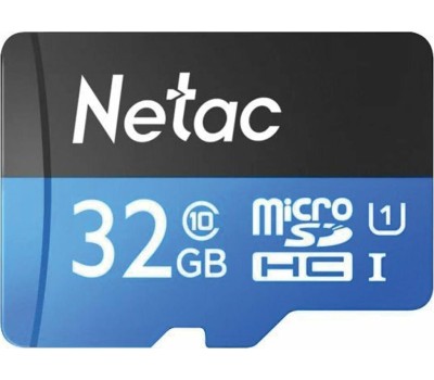 Карта памяти NETAC 32Gb MicroSD P500 + SD адаптер (NT02P500STN-032G-R)