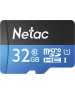Карта памяти NETAC 32Gb MicroSD P500 + SD адаптер (NT02P500STN-032G-R)