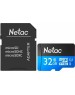 Карта памяти NETAC 32Gb MicroSD P500 + SD адаптер (NT02P500STN-032G-R)