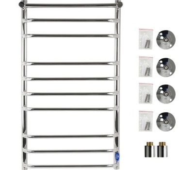 Полотенцесушитель водяной САНАКС ксп50100 СКОБА с ПОЛКОЙ ШхВ-500х1000мм, труба-D32х2мм нержавейка полированная