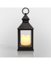 NEON-NIGHT (513-051) Декоративный фонарь со свечкой, черный , 10.5х10.5х24 см, цвет Теплый
