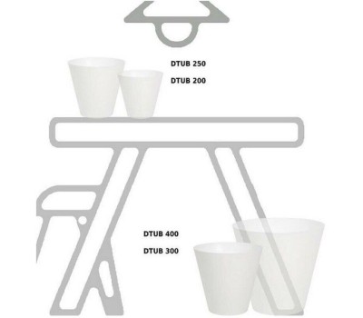 Кашпо PROSPERPLAST DTUB300-S449