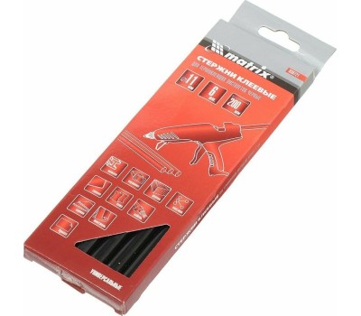 Стержни клеевые MATRIX Стержни клеевые, 11 X 200 мм, черные, 6 шт.930721