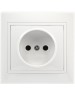 Розетка SMARTBUY (SBE-01w-10-S2-N-c) Венера, 1-местная, белый