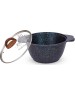 Кастрюля KUKMARA кгг32а а/пр литая 3,0л стекл/кр Granit ultra blue