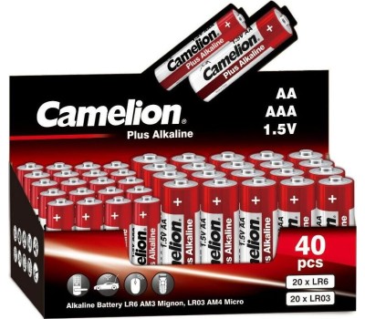 Батарейки CAMELION (14981) Plus Alkaline COMBO40 20LR6 + 20LR03-CB