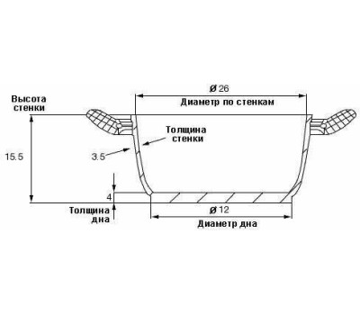 ГАРДАРИКА походный чугунный с/кр 6,0л ТМ