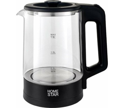 Чайник электрический HOMESTAR HS-1008 черный (107010)