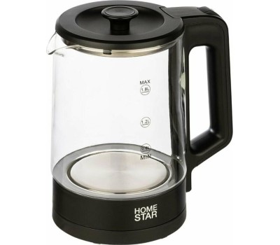Чайник электрический HOMESTAR HS-1008 черный (107010)
