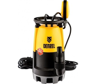 Дренажный насос DENZEL DP-600S, 600 Вт, напор 7 м, 13000 л/ч 97268