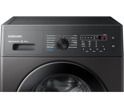 Стиральная машина Samsung WW65AG4S20CXLP кл.:A фронт. макс.:6.5кг темно-серый инвертор