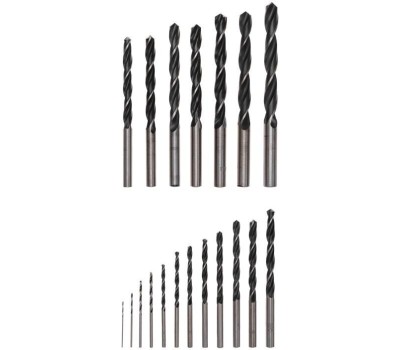 Сверло KRANZ (KR-91-0636) Набор сверл по металлу, 1-10мм (через 0,5мм), HSS 4241, шестигранный хвостовик, 19 шт.