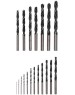 Сверло KRANZ (KR-91-0636) Набор сверл по металлу, 1-10мм (через 0,5мм), HSS 4241, шестигранный хвостовик, 19 шт.