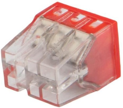 Клемма REXANT (07-3210) Экспресс-клемма с пастой СМК 2273-246, 6-проводная 0.5-2.5 мм , прозрачная (100 шт./уп.)