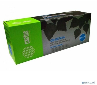 CACTUS CS-CE741A Картридж лазерный голубой (7300стр.) для HP CLJ CP5220/CP5221