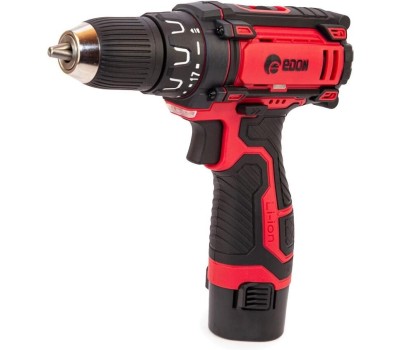 Дрель-шуруповёрт EDON AD-12А черный/красный 15420 12В, 2аккум