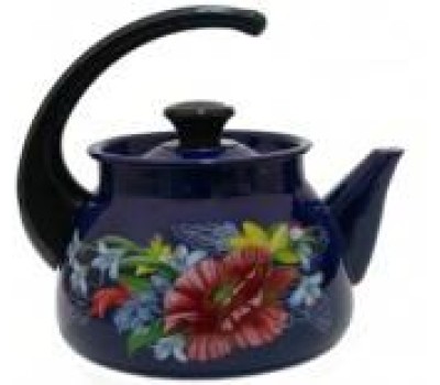 Чайник КМЗ 42715-123/6 эмал 3,0л сфер конс/руч с рис, яркоокрашенный
