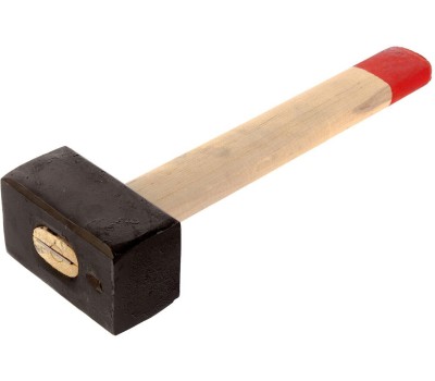 Кувалда СИБРТЕХ Кувалда, 4000 г, кованая головка, деревянная рукоятка 380 мм 10957