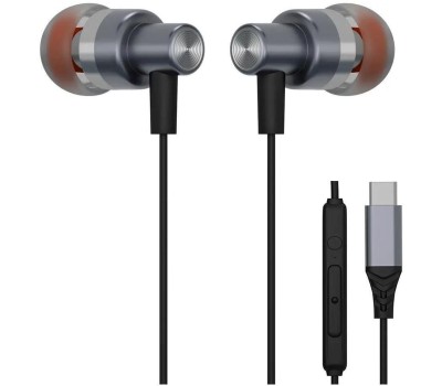 PERO Наушники EP20SL, USB Type-C, внутриканальные, серый