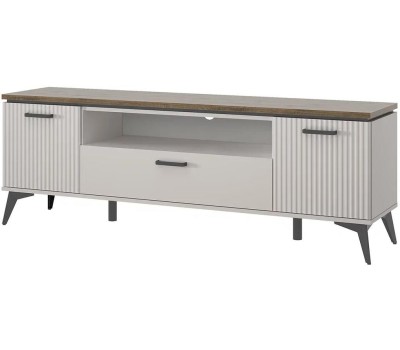 Корпусная мебель АНРЭКС VINATI Тумба RTV 2D1SN Цвет ПЕРСИДСКИЙ ЖЕМЧУГ/АМАРОК (3 уп.)