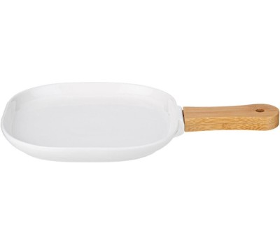 Тарелка LEFARD 761-085 NATIVE квадратная с дерев.ручкой 28,5*18,5*2,3см