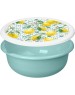 Миска HOMVER Modena Sicily Lemon 1,2л с крышкой с декором (зеленый) 223164018/05