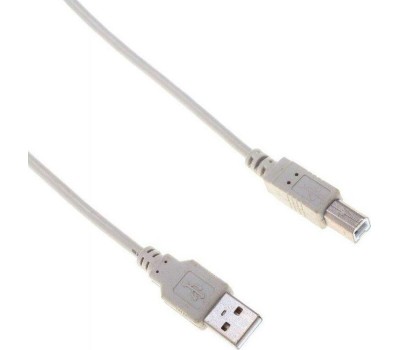 Кабель BURO Кабель USB2.0 USB A(m) - USB B(m), 3м, блистер, серый [bhp ret usb_bm30]