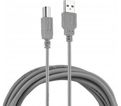 Кабель BURO Кабель USB2.0 USB A(m) - USB B(m), 3м, блистер, серый [bhp ret usb_bm30]