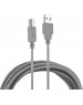 Кабель BURO Кабель USB2.0 USB A(m) - USB B(m), 3м, блистер, серый [bhp ret usb_bm30]